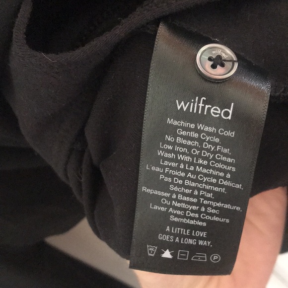 Aritzia Wilfred Talmont blouse bodysuit black Size Medium - Picture 9 of 9